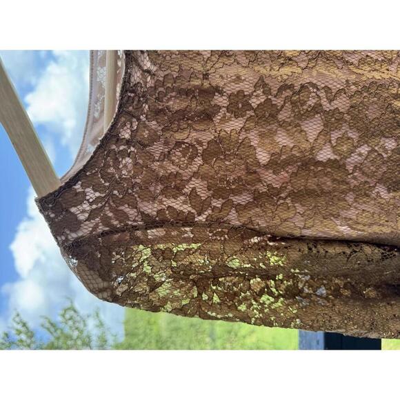 Fossil Lace Brown Dress Size S - Picture 2 of 6
